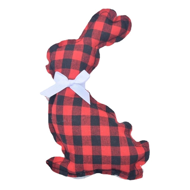 green Suministros decorativos Adornos de conejito de peluche de Pascua Suministros para aliviar el estrés