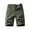 Army Green, variant on WEIee Cargo Shorts Men Work Shorts for Men Construction Pockets Zipper Button Shorts Solid Color Casual Comfy Loose Fit Climb Mountains Workwear Pants Army Green L