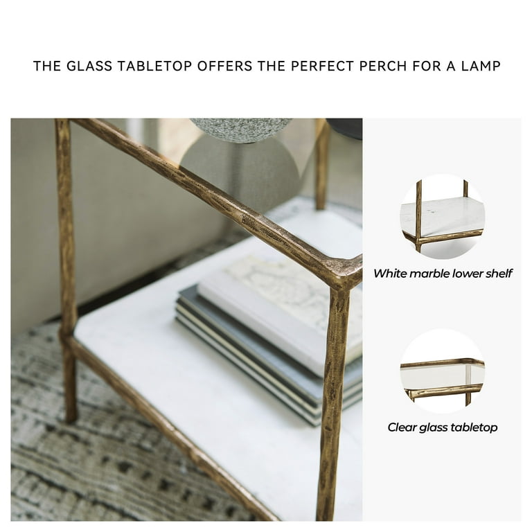 Signature Design by Ashley, Ryandale Antique Brass Accent Table