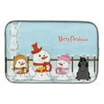 thumbnail image 2 of Merry Christmas Carolers Cocker Spaniel Black Tan Dish Drying Mat, 2 of 4