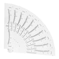 thumbnail image 2 of Justharion 10 Pieces One-off Eyebrow Ruler Sticker Plastic Stencil Positioning Permanent Makeup Measurement Accessories Learners White, 2 of 6