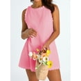 thumbnail image 4 of Liacowi Women Sleeveless Tank Dress Summer Dresses Back Zipper Linen Casual Beach Sundress, 4 of 9