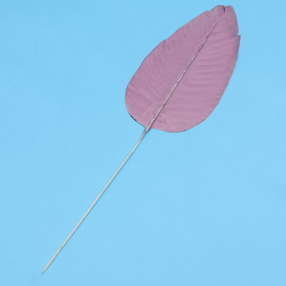 WHAMVOX  DIY Canna Leaves Artificial Leaf Tropical Fake Decorations Purple