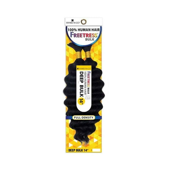 Freetress Human Hair Braids - Deep Bulk 14" (Color:1 JET BLACK)