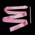 thumbnail image 1 of Minkissy 2Set Ribbon for Rhythmic Gymnastics Gymnastics Ribbon Wooden Handle Pink for Performance, 1 of 7