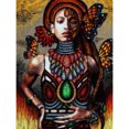 thumbnail image 1 of Kit de pintura de diamante DIY ZHAOCHENG mariposa africana elfo 5D 12X16 pulgadas, 1 of 5