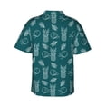 thumbnail image 3 of Goofa Tropical Pineapple Hawaiian Shirt for Men, Unisex Summer Beach Casual Short Sleeve Button Down Shirts,Aloha Tropical Floral print shirt-Small, 3 of 9