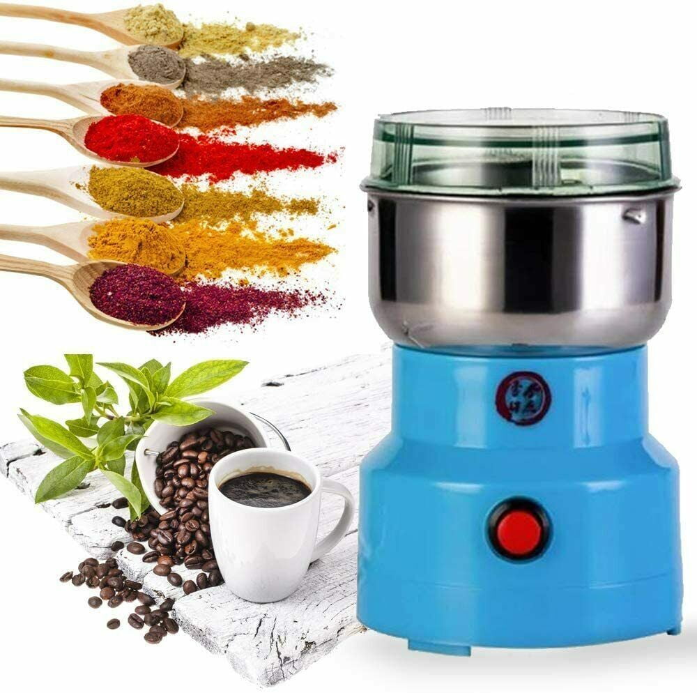 Portable Electric Coffee Bean Grinder Mill Kitchen Tool Herbs Salt Pepper  Spices Nuts Grains Mini Medicine Flour Powder Crusher