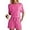 Pink, variant on Womens Pajama Sets Waffle Knit Lounge Set 2 Piece Outfits Loungewear Sweatsuit with Pockets