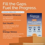 Replenza GLP-1 Support, Multivitamin Probiotic, 22 Essential Nutrients, Promotes Gut Health and Cellular Energy, 60 Tablets
