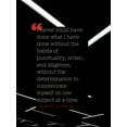 thumbnail image 2 of ArtsyQuotes 15x18 White Modern Wood Framed Museum Art Print Titled - Charles Dickens Quote: Habits of Punctuality, 2 of 4