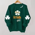 thumbnail image 2 of Otqutp St Patricks Day Shirts for Girls Boys Irish Sweater Crewneck Long Sleeve Sweatshirts Valentines Outfits Clover Graphic Tops, 2 of 3