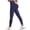 Dark Blue, variant on CHENge Leggings for Women Relaxed Regular Fit Soft Scrunch Soft Opaque Slim Tummy Control Printed Pants for Running Cycling Yoga