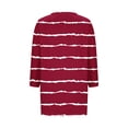 thumbnail image 5 of Ashirexll Tops for Women Trendy, Womens Casual Tops, Casual Print Loose 3/4 Sleeve V Neck Blouse Shirt for Ladies Fashion, 5 of 5