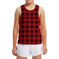 thumbnail image 6 of Hpgjzj Girls Tank Tops Camis Boys Plaid Print Tagless Cotton Tanks Sleeveless Tees 2025, 6 of 6