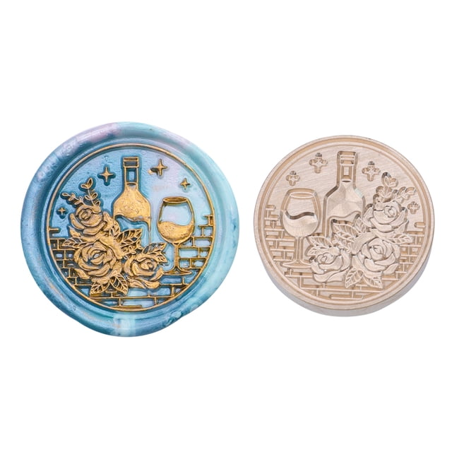 Sello 25 Mm Cabeza Cobre Redonda Clásica para Tarjeta Boda Cgtredaw SG102