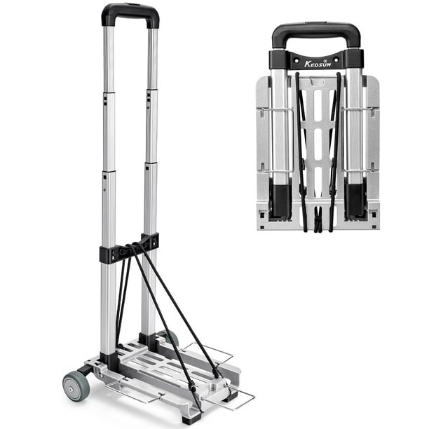 Carrito de equipaje KEDSUM Mini plegable de aluminio con capacidad de 120 libras
