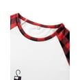 thumbnail image 5 of Meihuid Matching Family Pajamas Sets Long Sleeve Christmas Reindeer Plaid Pjs Striped Women Holiday Sleepwear Homewear, 5 of 9