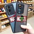 thumbnail image 2 of Matte Case for VIVO V25 V23E V23 V21 V20 V19 V17 V15 V11 Z1 Z6 S16 PRO 5G Case Funda Shell The Handsome Marvel Avengers Cartoon, 2 of 5