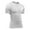 1-White, variant on Men's Compression Blouse Solid Color Running Gym Athletic Short Sleeve Tops Casual Fashion Quick Drying Tee Shirts