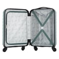 thumbnail image 3 of Wrangler 20-inch Carry-On Rolling Hard Side Spinner Luggage, Green, 3 of 8