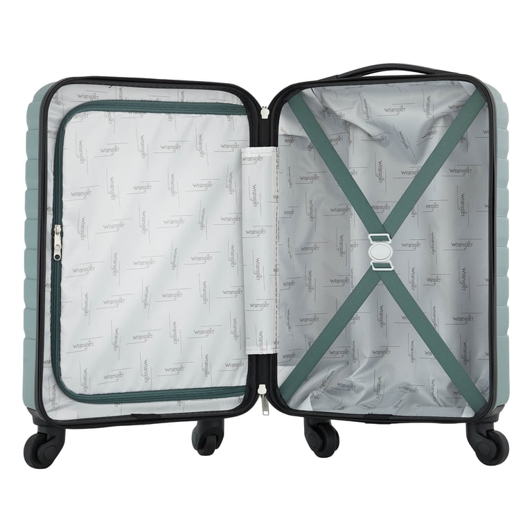 Wrangler 20 Inch Carry-On Spinner Luggage, Green photo 3