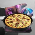 thumbnail image 7 of Vsdgher Beautiful Flower Blue Bird Oven Mitts and Pot Holders 2 pcs Set,High Heat Resistant Kitchen Oven Glove for Baking and Cooking, 7 of 7