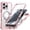 Pink, variant on ANTSHARE For iPhone 16 Pro Max Case, Built-in HD Screen Protector & Rotatable Kickstand Ring, Full Body Protective Shockproof Cover For iPhone 16 Pro Max-Black