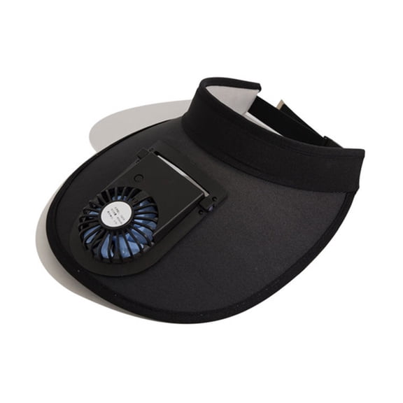 YUUZONE Empty Top Usb Charging Cooling Fan Hat Multicolor Wide Brim Hat Cap Unisex