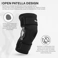 thumbnail image 5 of RDX Knee Support Brace for Arthritis Joint Pain Relief, Open Patella Nylon Elasticated Compression Sleeve Pad with Adjustable Straps for Tendonitis Meniscus Tear Running Sports. Sold as Single Item, 5 of 7