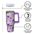 thumbnail image 3 of 30 Oz Halloween Tumbler with Handle and Straw, Skeleton Cat Travel Tumbler Insulated Cup, Spooky Halloween Gifts for Women Adults Teenagers, 3 of 5