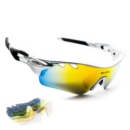 Polarized Sports Sunglasses for Men and Women Bicycle Bike Cycling Driving Fishing Sun Glasses
