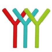 Y Shape Baby Teething Tube Silicone Chewing Teether for Infants