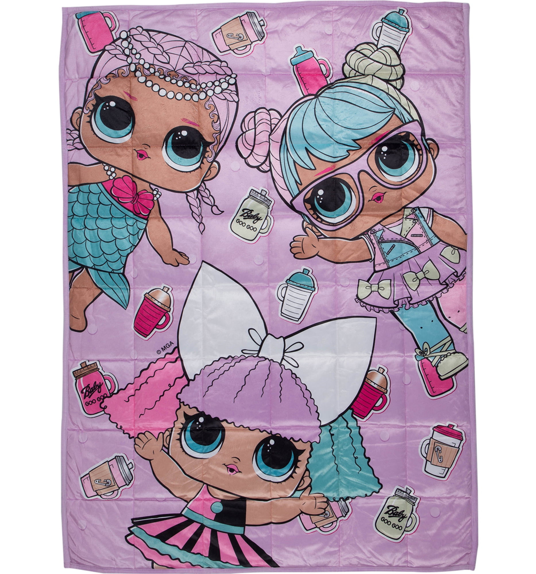 LOL Surprise Frozen Kids Weighted Blanket, 4.5lb, 36 x 48, Pink, MGA