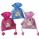 thumbnail image 1 of Set de bolsas de regalo bordadas con estampado floral coreano de satén, 10 x 15 cm, 5 unidades, 1 of 3