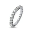 thumbnail image 3 of AFFY Eternity Wedding Band for Women | 1.60CT 2.5MM Round Moissanite Diamond | 14K White Gold -5, 3 of 5