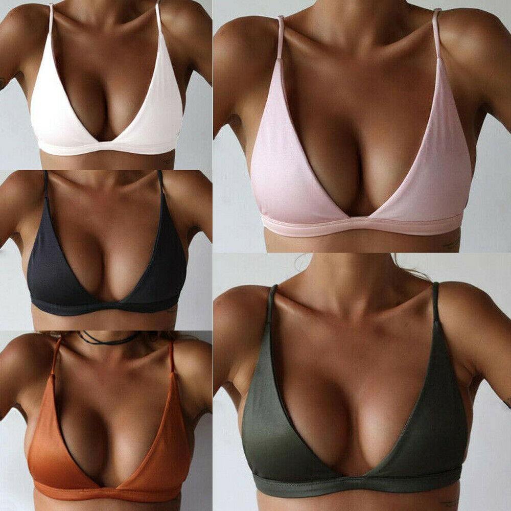 Women Bandage PushUp Bra Bikini Top Bandeau Swimwear Swimsuit Beachwear Bathing