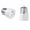 White, variant on Stcellnmex 3 Prong Polarized Light Bulb Socket Adapter White, E26 E27 Socket to Plug Converter 2 Pack for Patio Garage Porch