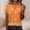 #292-Orange, variant on Haivin Women's Wrap V-Neck T-Shirt with All-Over Print, Casual Short Sleeve Top for Spring and Summer Daily Wear