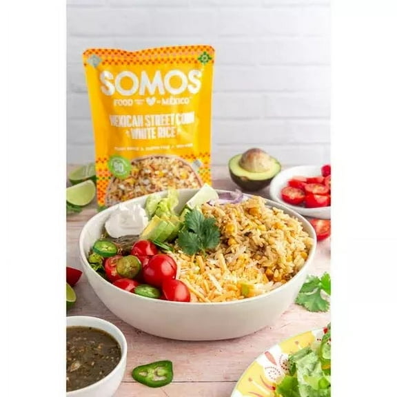 Somos Street Corn White Rice Ready to Eat 8.8oz (Pack of 2)