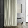 thumbnail image 4 of Half Price Drapes Porcelain White Signature Velvet Blackout Curtains for Bedroom(1 Panel), 50WX 63L, 4 of 12