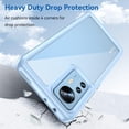 thumbnail image 5 of Case for Xiaomi Mi 12 Phone Case Slim Dropproof [Defend from Drop/Scratch/Slip/Fingerprint] Clear Acrylic Hard Back Soft TPU Bumper Hybrid Phone Cover for Xiaomi Mi 12-Blue, 5 of 16