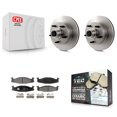 thumbnail image 1 of Transit Auto Front Disc Brake Rotors Hub Assembly and Ceramic Pads Kit for Car Ford E-150 Econoline Club Wagon K8T-100720, 1 of 11