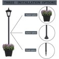 thumbnail image 4 of Outdoor Solar Lamp Post Light with Planter, Outdoor 67 Inch Solar Powered Street Lights with Planter for Landscape Pathway Driveway Street Yard Patio Garden, 4 of 8