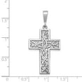 thumbnail image 3 of 14k White Gold Thorn Cross Pendant, 3 of 3