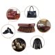 thumbnail image 5 of Cateissary Ropa zapato madera cepillo pulido cuero suave pulido limpieza cepillos polvo suciedad escombros abrigo bota bolsa muebles Suministros de limpieza para el hogar Rojo marrón, 5 of 6