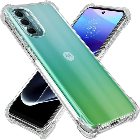Allytech Moto G Stylus 5G 2022 Clear, Soft TPU Crystal Clear Transparent Anti-yellow Shockproof Corner Protective Slim Shell Cover for Motorola Moto G Stylus 5G 2022 6.8" - Clear