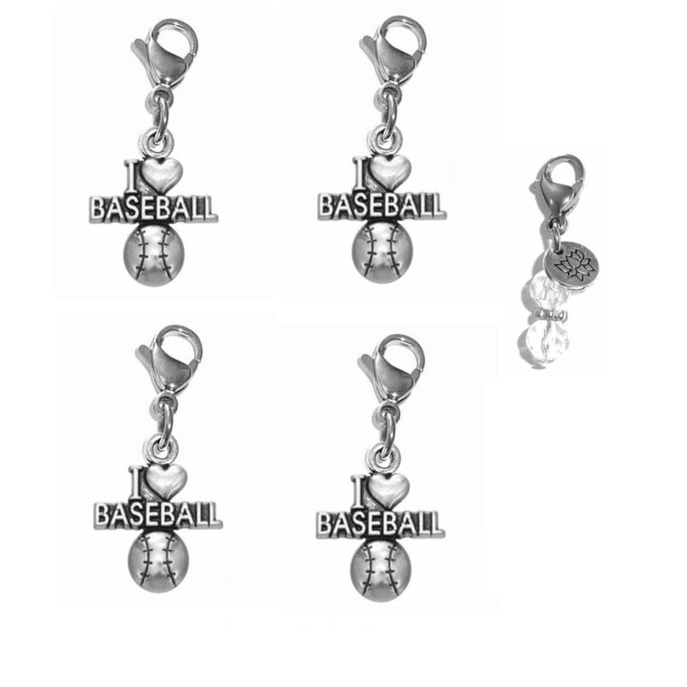 Volleyball Zipper Pull Clip On Charm