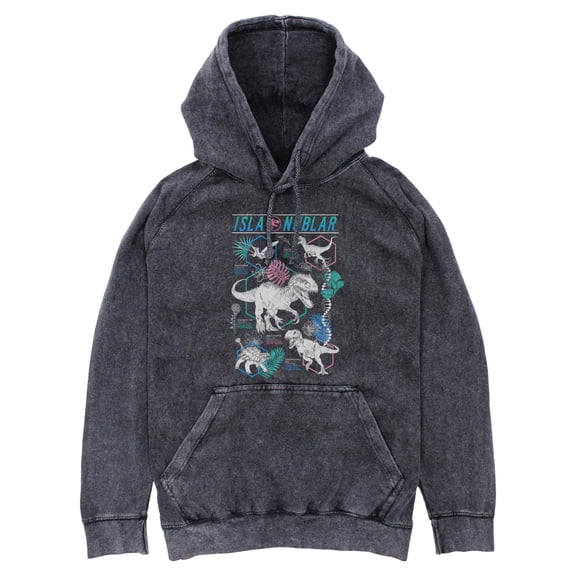 Mens Jurassic World Isla Nublar Blueprints Lightweight Hoodie