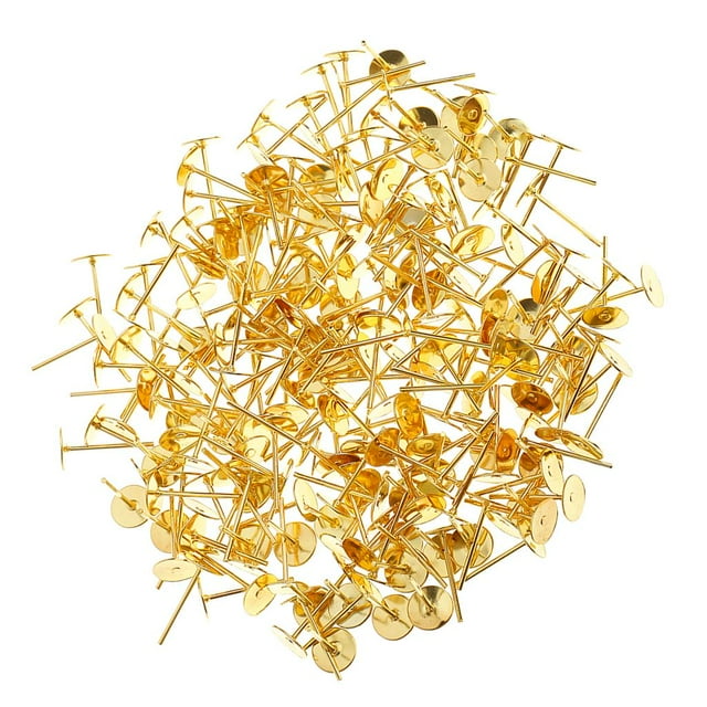 200 piezas de pasadores para pendientes, almohadilla para poste de bricolaje para manualidades de fabricación de joyas perfecl Perno del pendiente